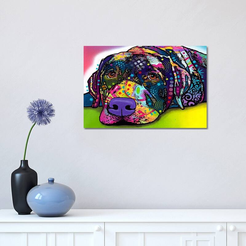 iCanvas "Savvy Labrador" by Dean Russo Canvas Print - 12x18x1.5