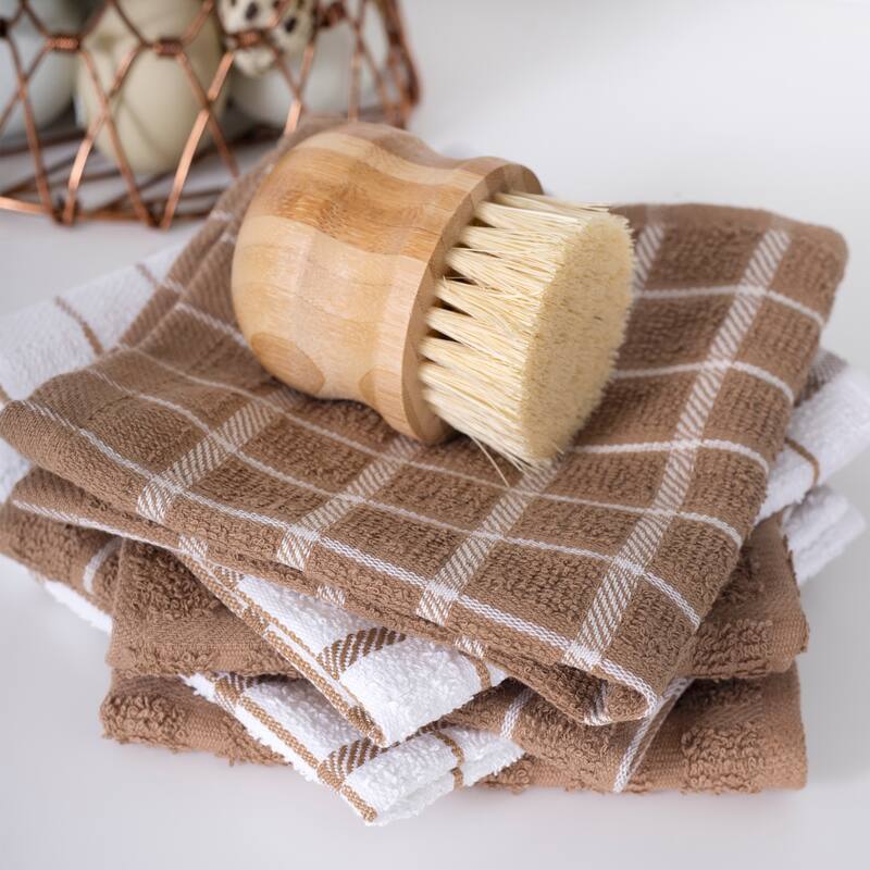 RITZ Terry Check Dish Cloths (Set of 6)