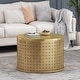 preview thumbnail 2 of 6, Noxon Boho Lace Cut Iron Coffee Table by Christopher Knight Home - 25.50" L x 25.50" W x 17.50" H