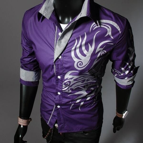 Shop Mens Long Sleeved Casual Shirts Aliexpress Explosion Overstock 27202512