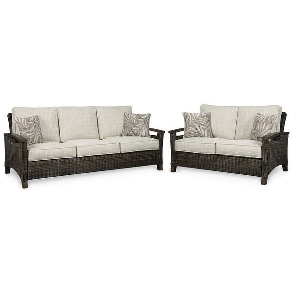 Paradise Trail 2 Piece Outdoor Seating - Medium Brown Paradise Trail 2 Piece Outdoor Seating - Medium Brown