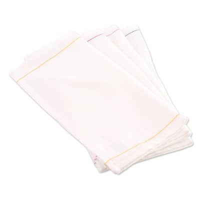 Novica Handmade Cheerful Flavors Cotton Mini Dish Towels (Set Of 4)