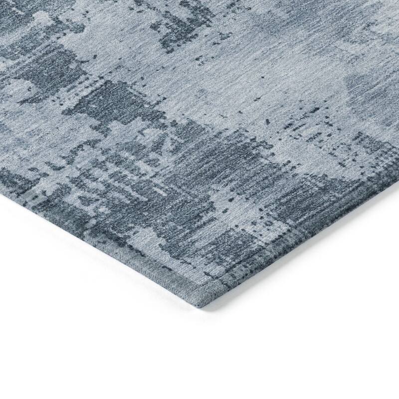 HomeRoots Abstract Transitional Rectangle Outdoor Rug