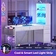 preview thumbnail 36 of 72, L Shaped Computer Desk 5 fabric Drawers Gaming Desk Storage Shelf