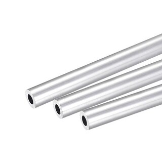 DMiotech 3 Tubi Tondi In Alluminio 6063 - 11mm OD X 6mm ID, Lunghezza 250mm, Per Progetti Fai Da Te E Strutture