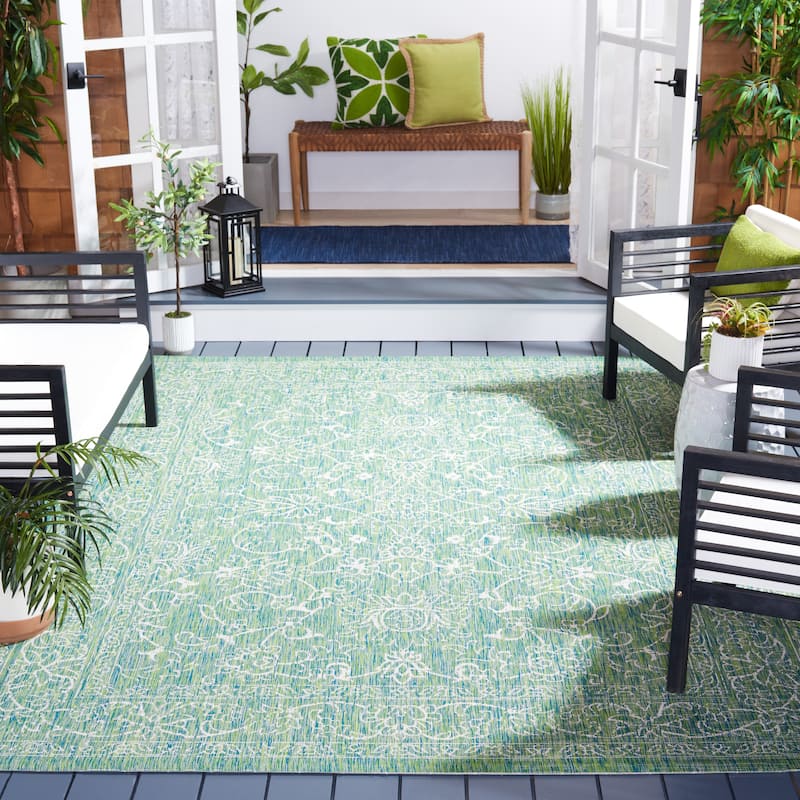SAFAVIEH Courtyard Aquata Indoor/ Outdoor Waterproof Patio Backyard Rug
