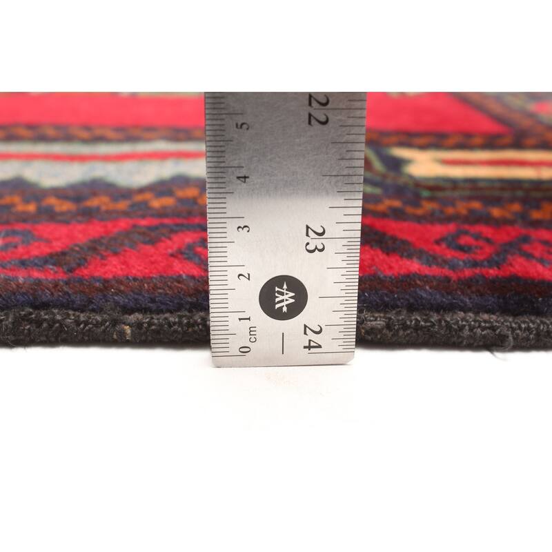 ECARPETGALLERY Hand-knotted Teimani Red Wool Rug - 3'5 x 6'5