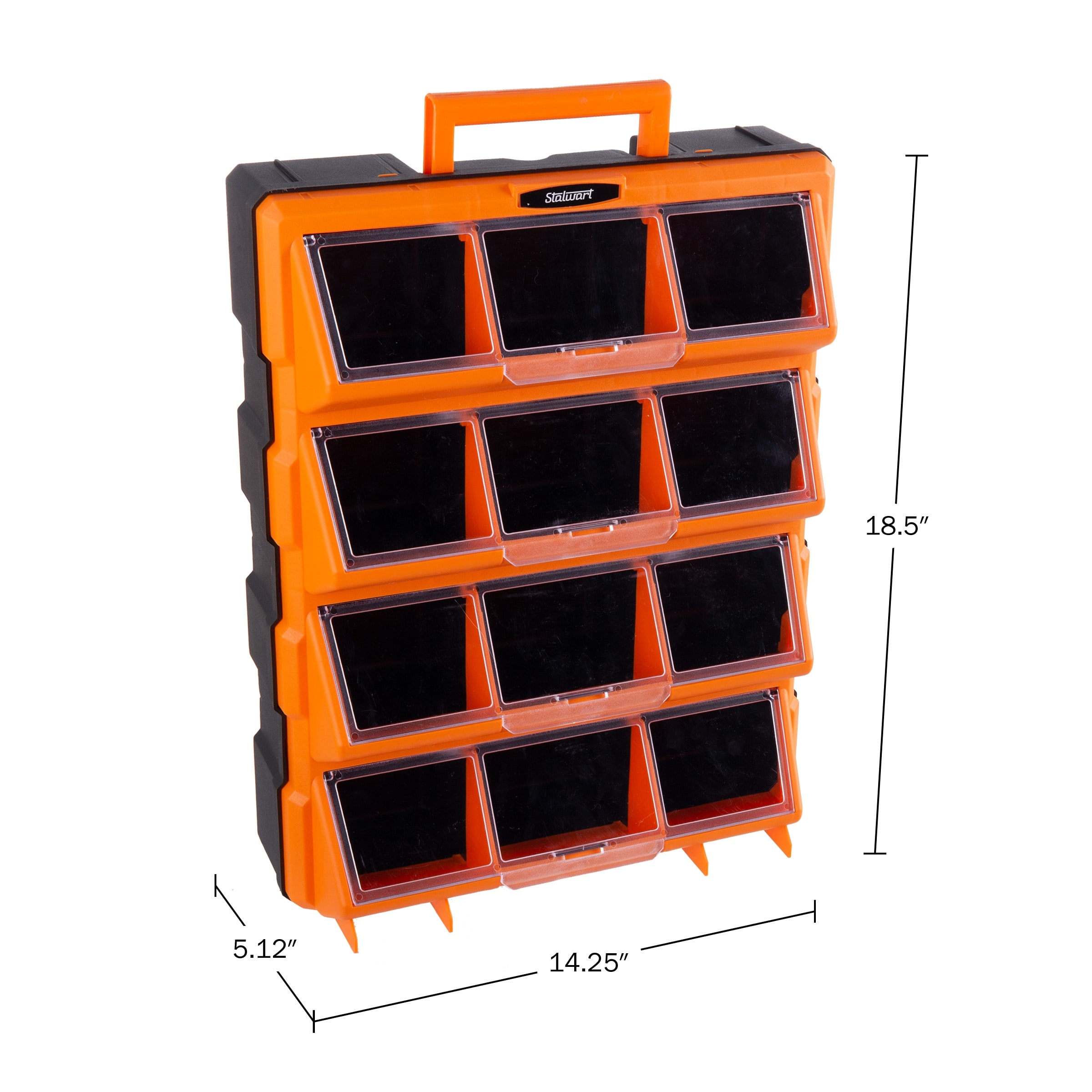 Plastic Storage Drawers - 12-Bin Screw Organizer by Stalwart (Black) - On  Sale - Bed Bath & Beyond - 36877649