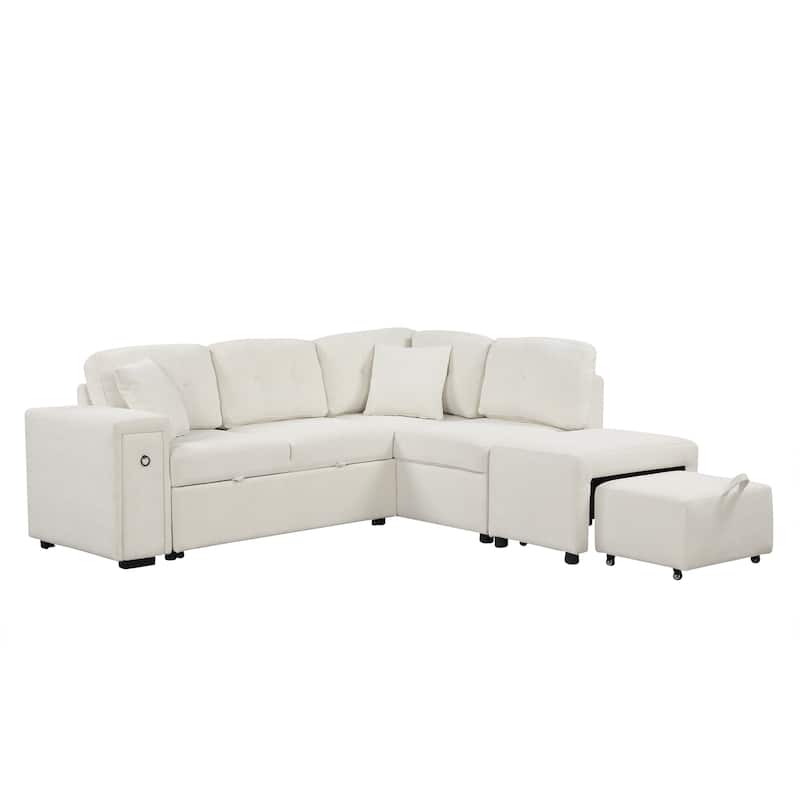 Sectional Sofa L-shaped Sofa Couch Pull-out Sofa Bed
