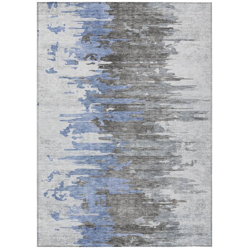 HomeRoots Abstract Transitional Rectangle Outdoor Rug
