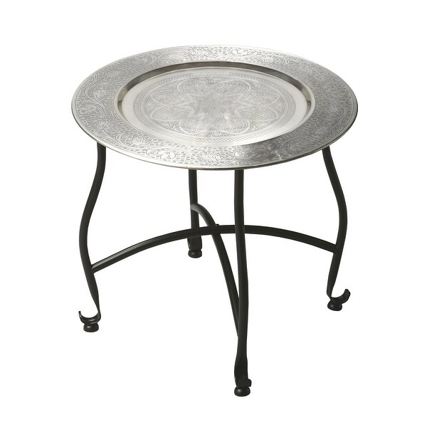 Moroccan Metal Tray Table. Opens flyout.
