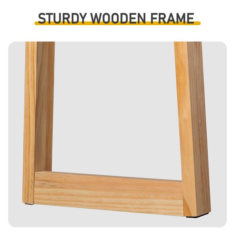 Narrow Solid Pine Wood Entryway Console Table for Small Space Living Room Furniture Decor