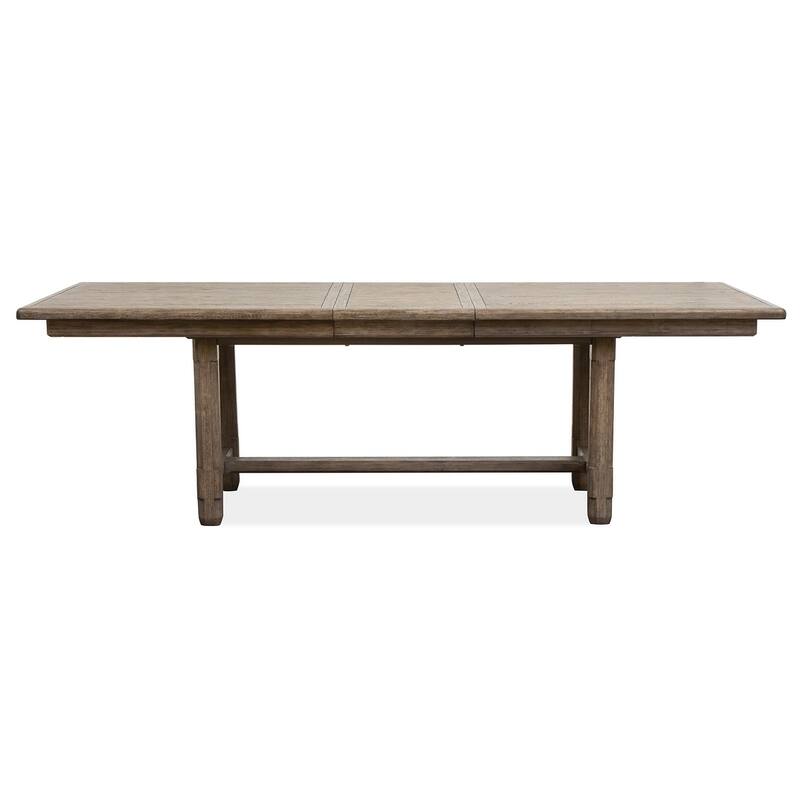 Magnussen Home Claremont Smokey Taupe Extendable Rectangular Dining Table - 42''W x 80''D x 30''H