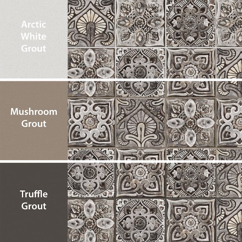 Merola Tile Mandala Decor Mix Mystikos 7-7/8" x 7-7/8" Ceramic Wall Tile