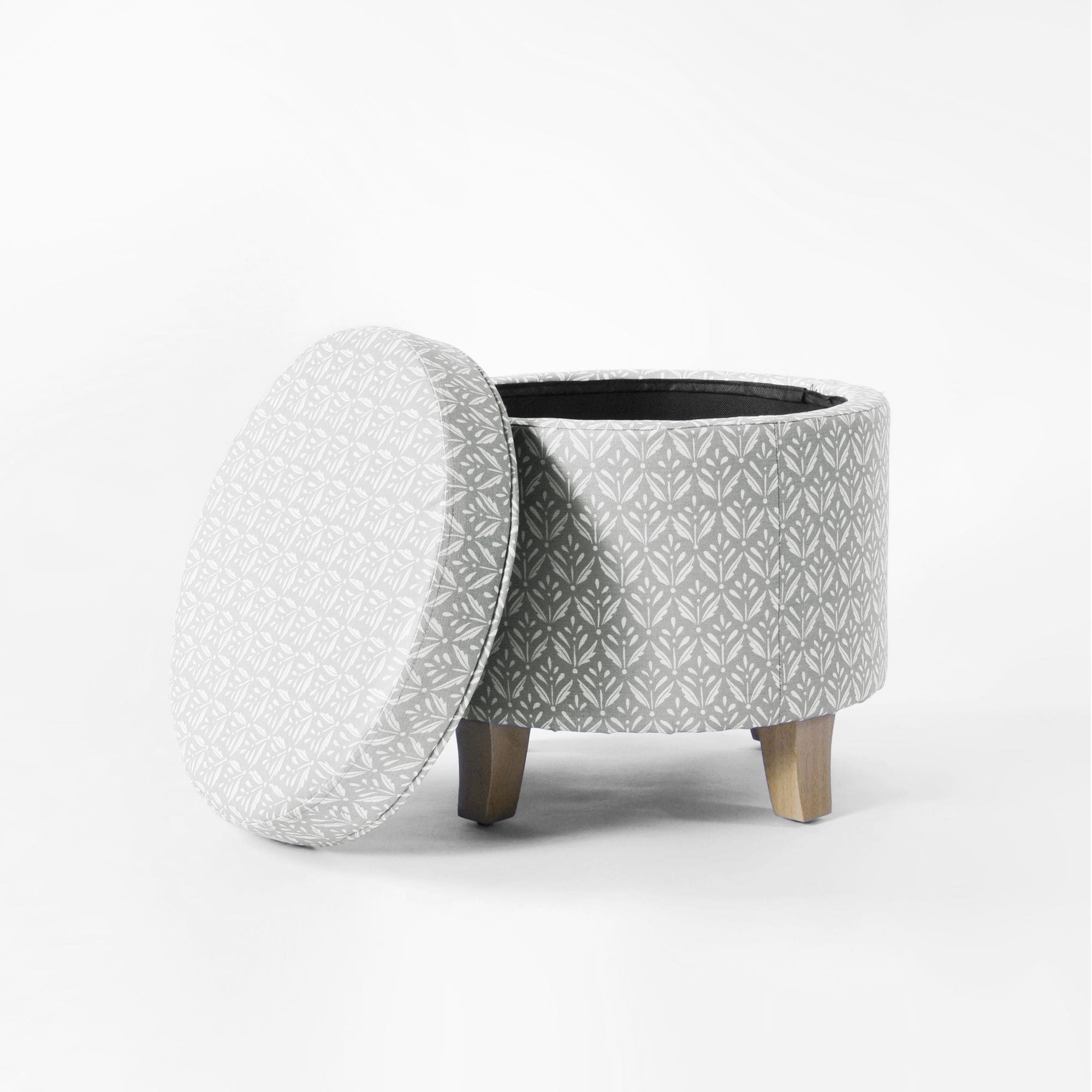 Carson Carrington Hnifsdalur Round Storage Ottoman - Picture 20 of 30