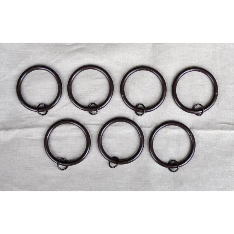 Metal Curtain Drapery Eyelet Rings, 2-inch Inner Diameter, Set of 28
