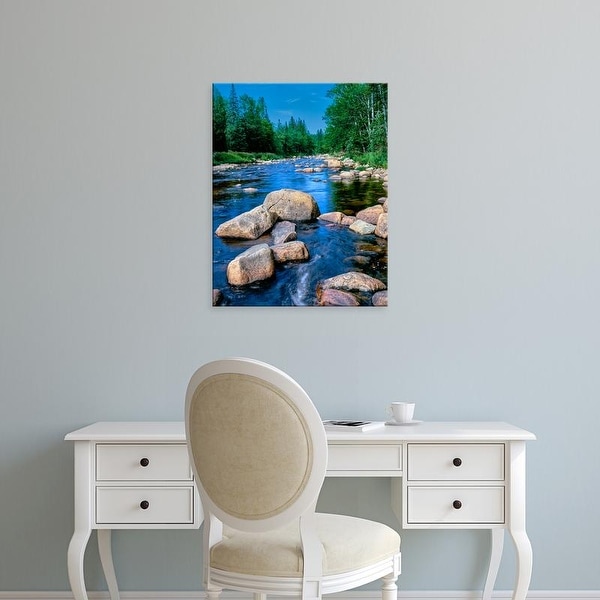 Easy Art Prints Panoramic Images's 'Ausable River, Lake Placid, Adirondack Mountains, Essex County' Canvas Art