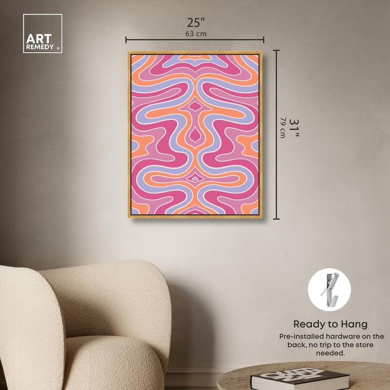 Bubble Gum Retro II Canvas by Art Remedy