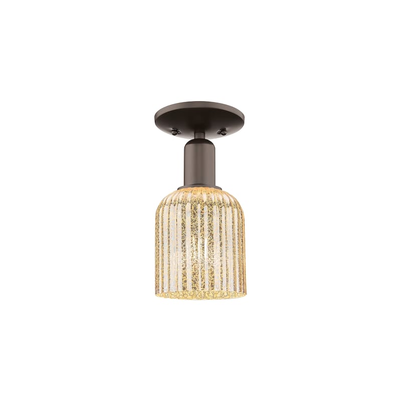 Innovations Lighting Downtown Urban - Bridal Veil - 1 Light 5" Semi-Flush Mount Light