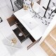 preview thumbnail 18 of 148, Floating Bathroom Vanity with Integrated Resin Top