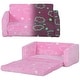 preview thumbnail 2 of 16, Qaba 2 in 1 Kids Sofa Chair, Toddler Couch with Glow in The Dark Cosmic Patten, Washable Cover, Fold Out Convertible Sofa