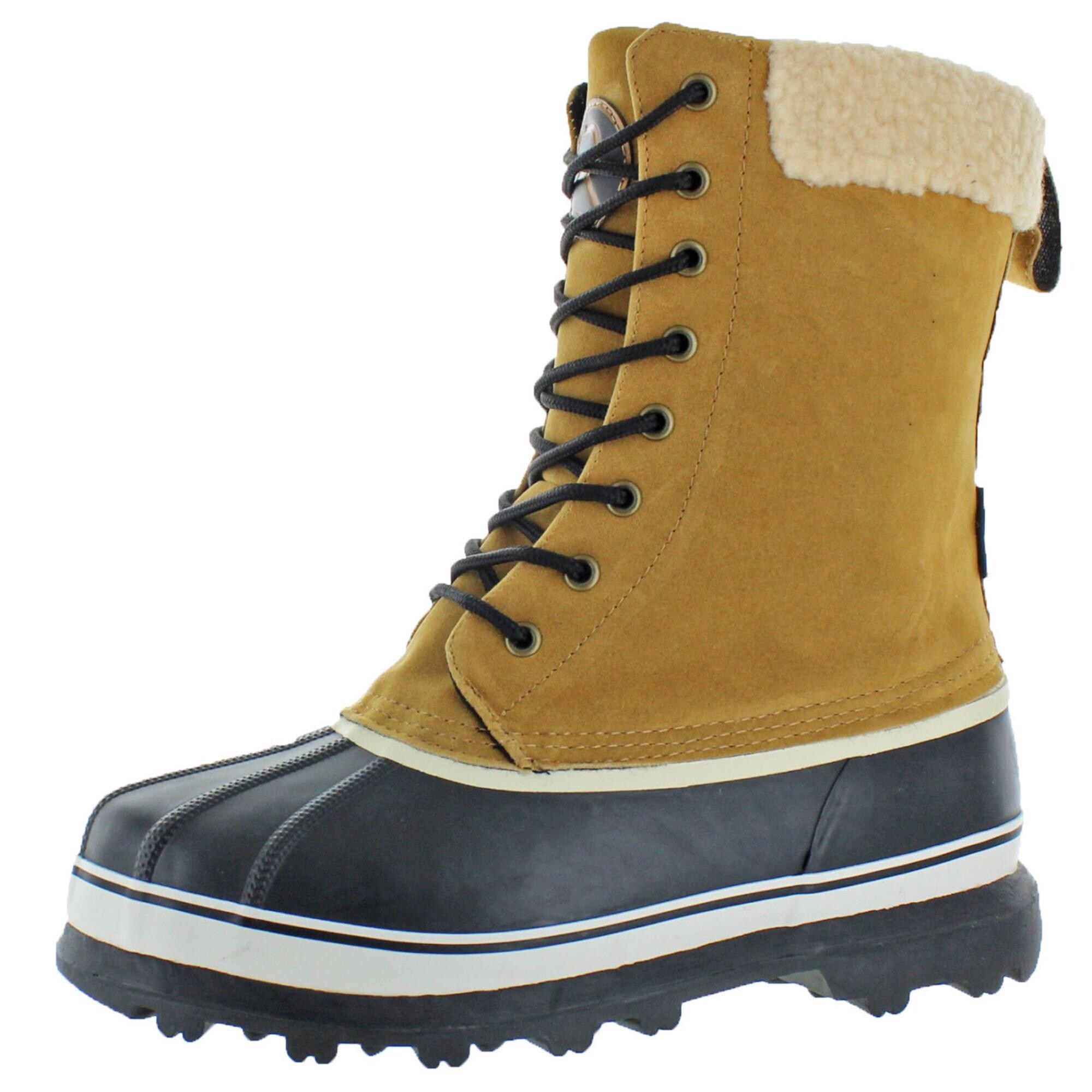 Shop Revelstoke Men S Overland Waterproof Sherpa Snow Duck Boots