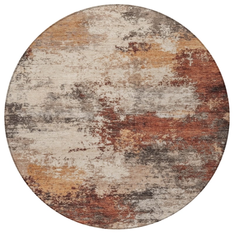 HomeRoots Abstract Transitional Rectangle Outdoor Rug