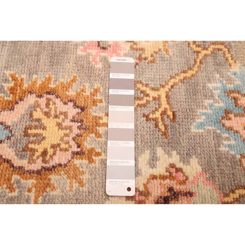 ECARPETGALLERY Hand-knotted Modern Oushak Taupe Wool Rug - 3'11 x 5'11