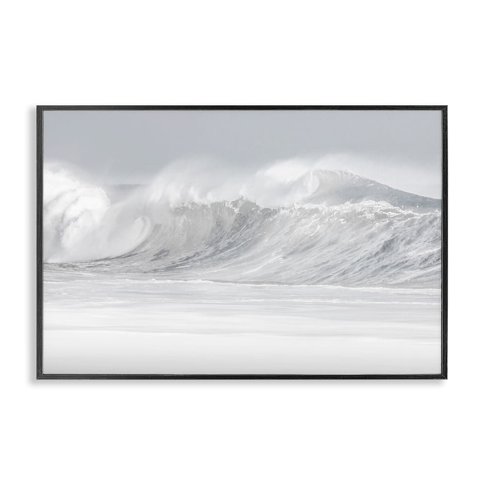 Stupell Cresting Beach Wave Framed Giclee Art Design By Maggie Olsen
