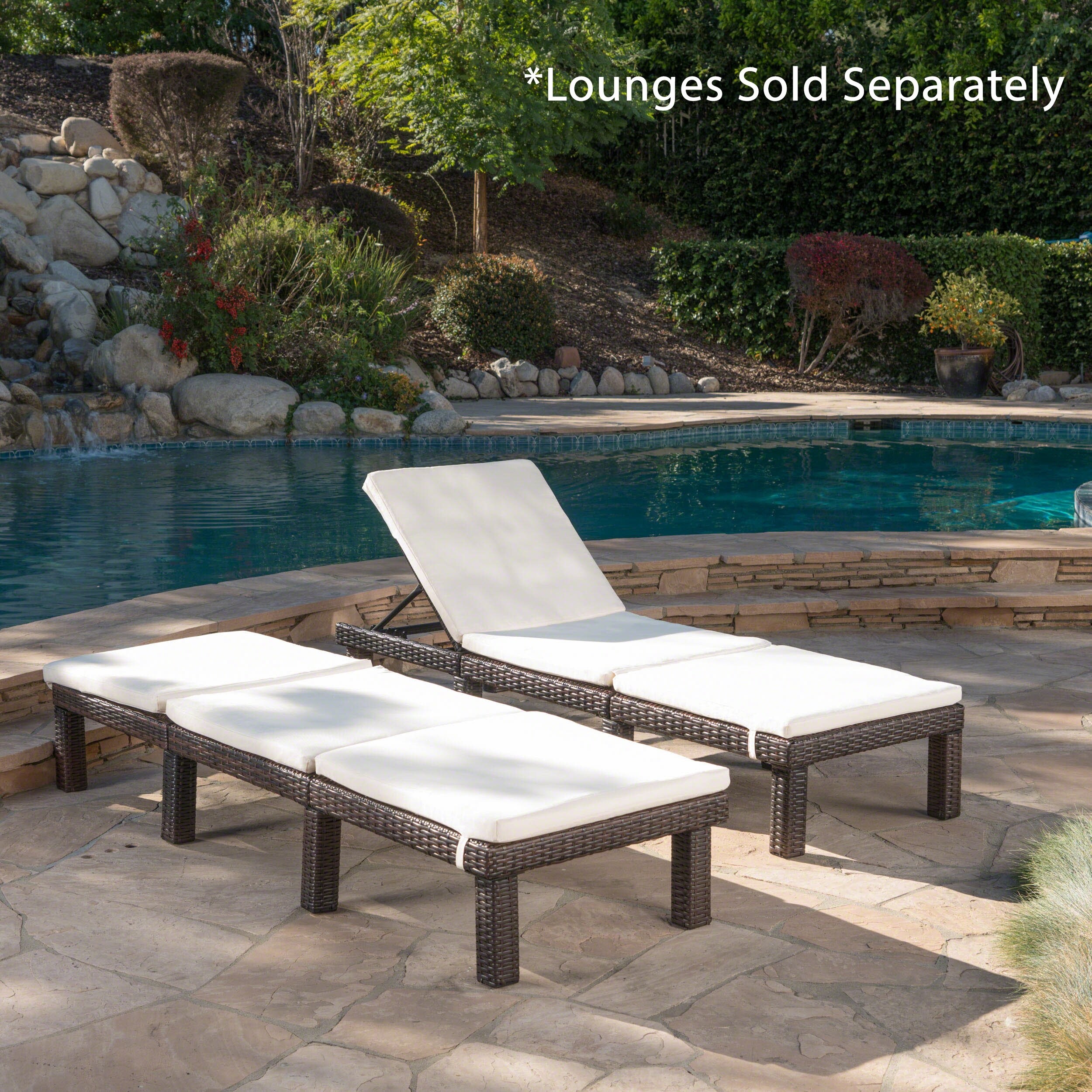 Jamaica Chaise Lounge Cushions ONLY Set of 2 by Christopher Knight Home
