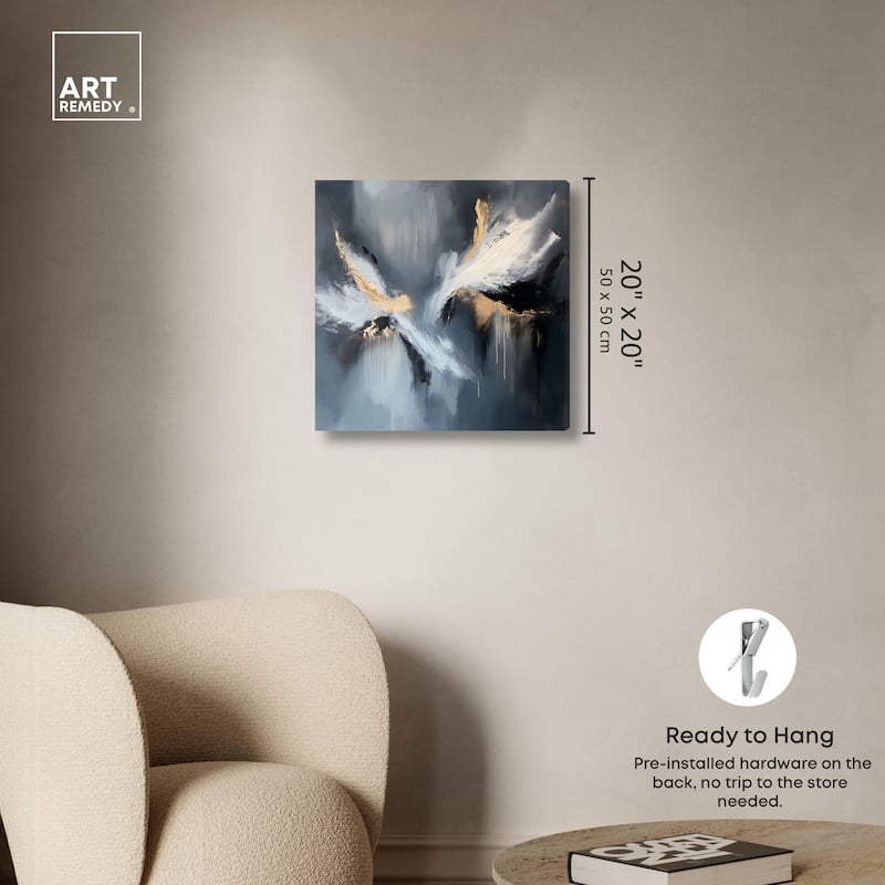 Wings of Gold Canvas by Art Remedy, Gallery Wrapped