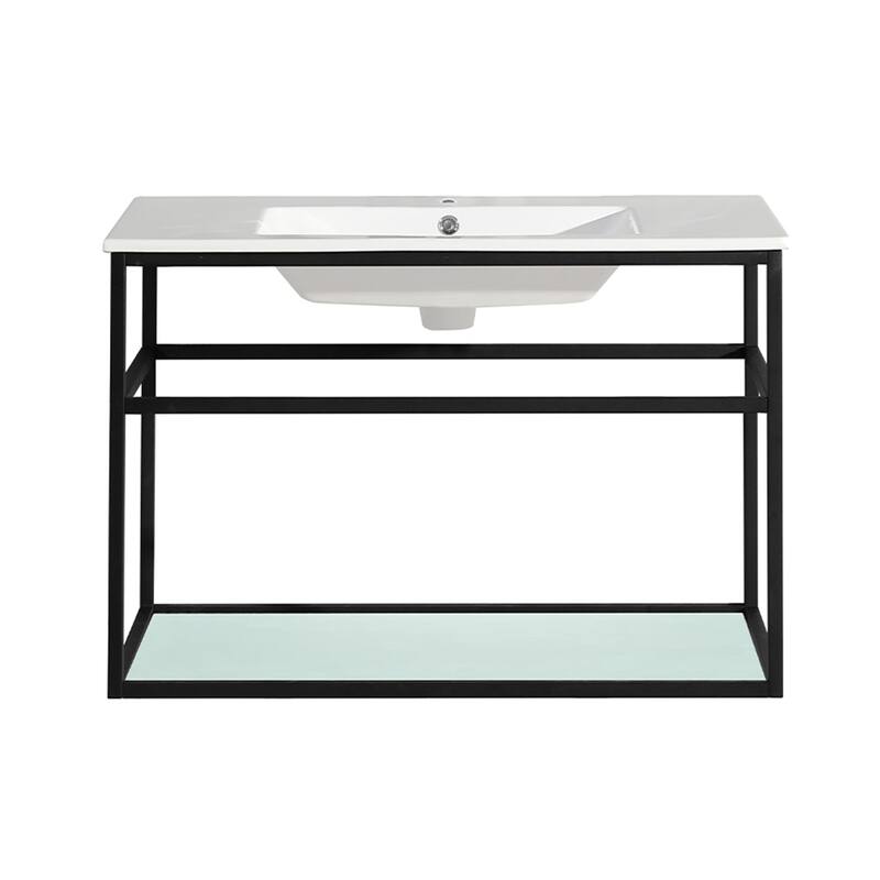 Swiss Madison Pierre 36-inch Open-shelf Metal Bathroom Vanity