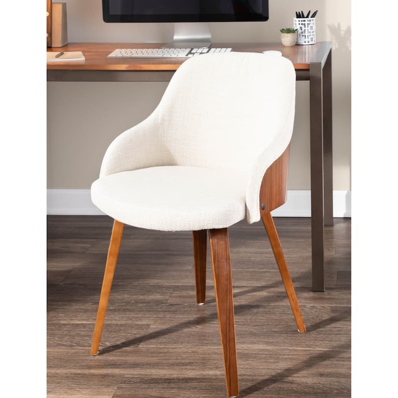 Carson Carrington Duvnas Upholstered Dining/Accent Chair with Bent Wood Legs (Set of 2)