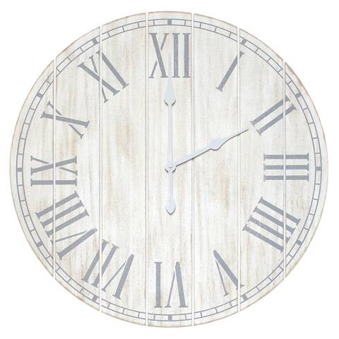 Elegant Designs Large Rustic Clock