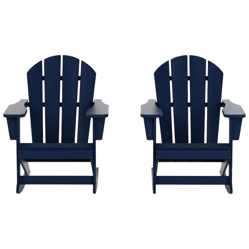 Polytrends Laguna Hdpe All Weather Outdoor Patio Rocking Chair (Set of 2)