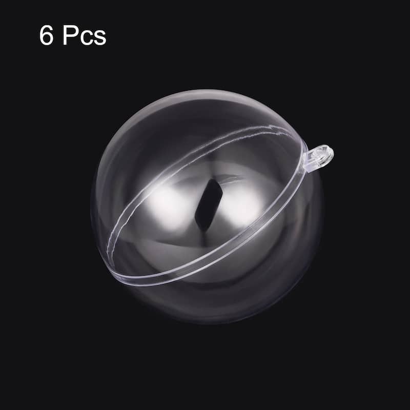 6pcs Clear Plastic Ornaments Ball - 120mm