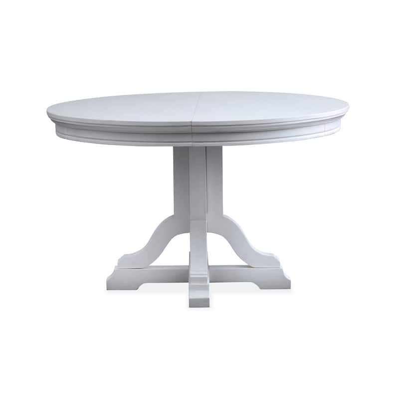 Magnussen Home Charleston Harbor Gray Extendable 48" Round Dining Table - 48''W x 48''D x 30''H