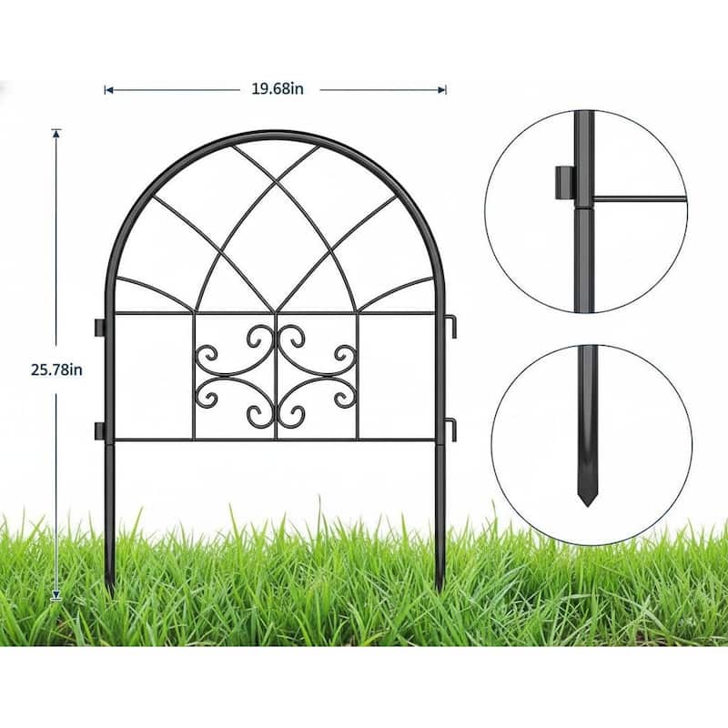 Heavy-Duty Metal Dog Fence Outdoor, Pet Barrier Fencing
