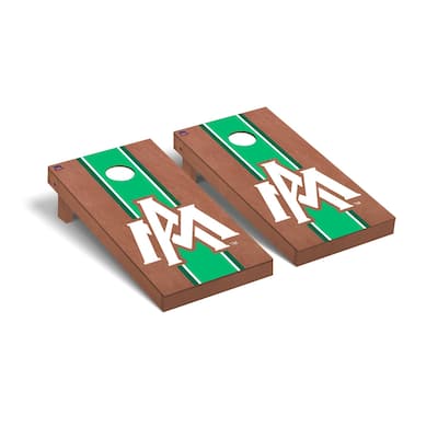 Arkansas Monticello Boll Weevils & Cotton Blossoms Rosewood Cornhole Board Set