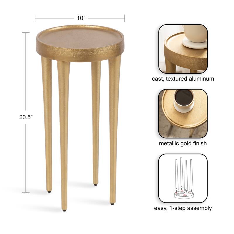Kate and Laurel Rava Metal Drink Table