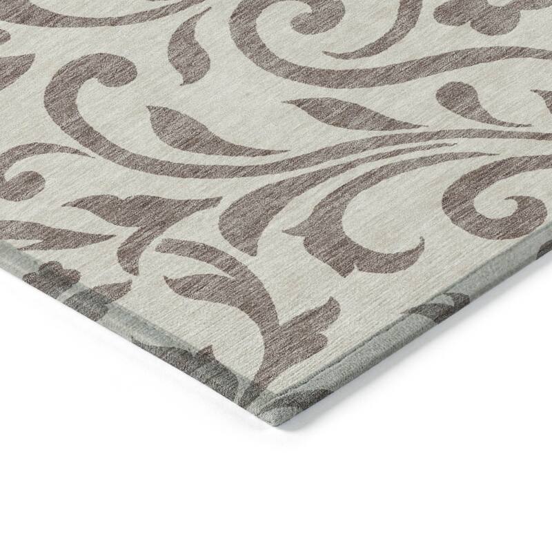 HomeRoots Floral Transitional Rectangle Outdoor Rug