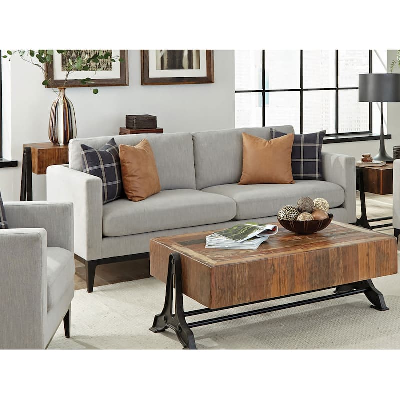 Apperson Upholstered Track Arm Sofa Light Grey