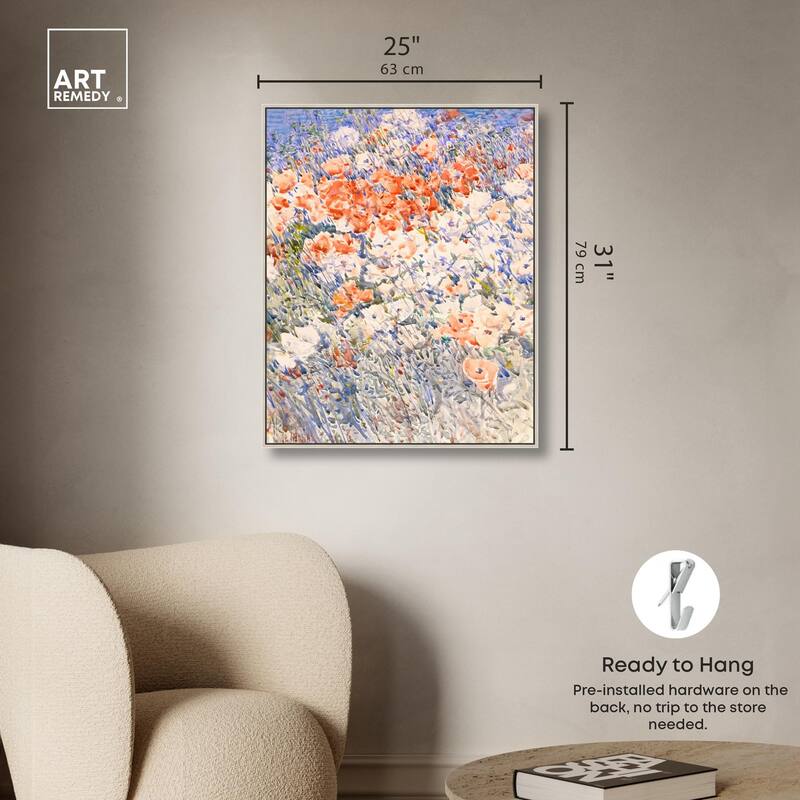Island Garden by Childe Hassam Canvas by Art Remedy