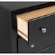 Sonoma Transitional Black Laminate 5-drawer Chest