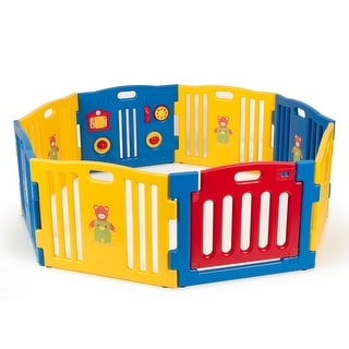Kidzone Baby 8 Panel Playpen Kids Safety Play Center Yard Home Kidzone Baby 8 Panel Playpen Kids Safety Play Center Yard Home Indoor Outdoor Pen Free Shipping Today 16085164