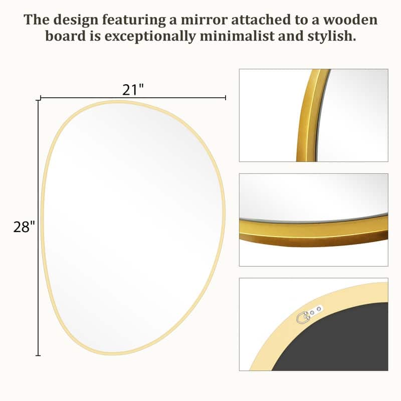 Aluminum Alloy Asymmetrical Wall Mirrors
