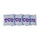 preview thumbnail 1 of 1, Texas Christian University TCU Horned Frogs Grey Cornhole Bags All-Weather Resin Filled
