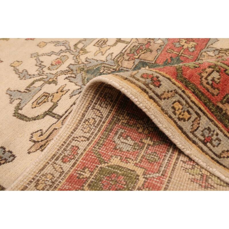 ECARPETGALLERY Hand-knotted Jules Sultane Cream Wool Rug - 4'0 x 6'1