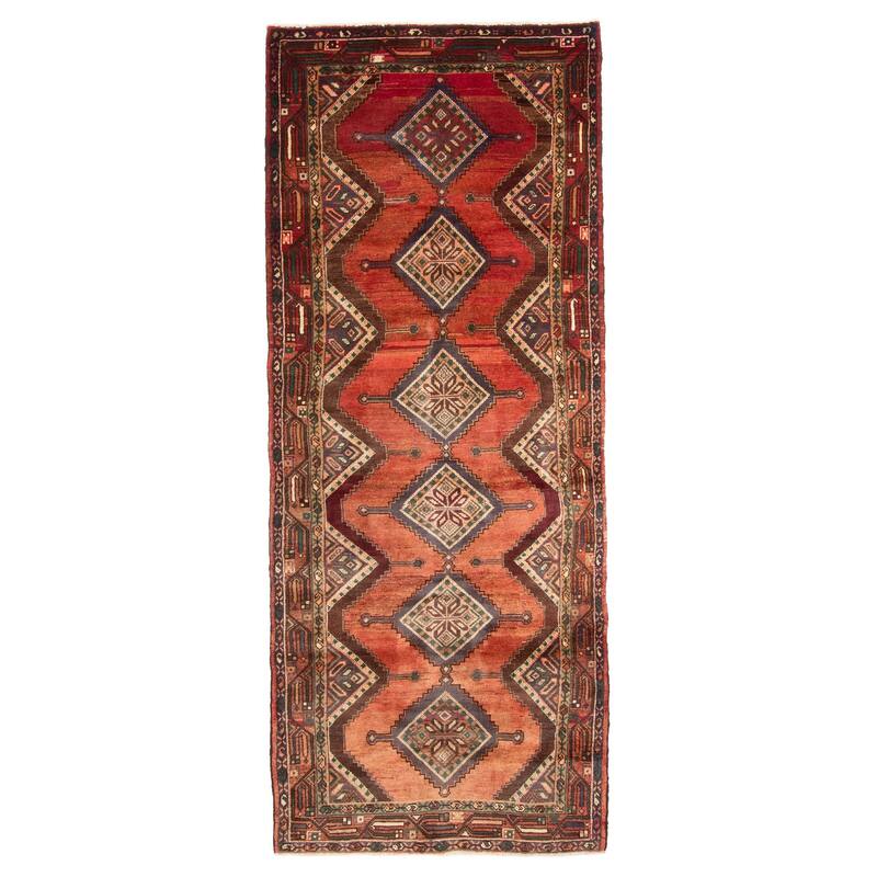 ECARPETGALLERY Hand-knotted Konya Anatolian Dark Red Wool Rug - 3'8 x 9'4