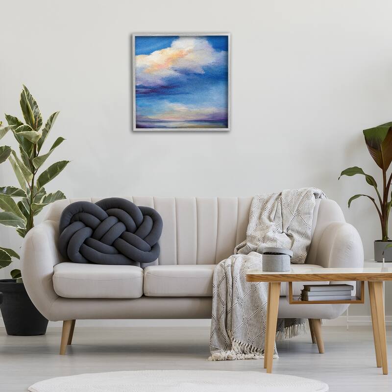 Stupell Pastel Clouds in Vivid Sky Framed Giclee Art Design By Karen Hale